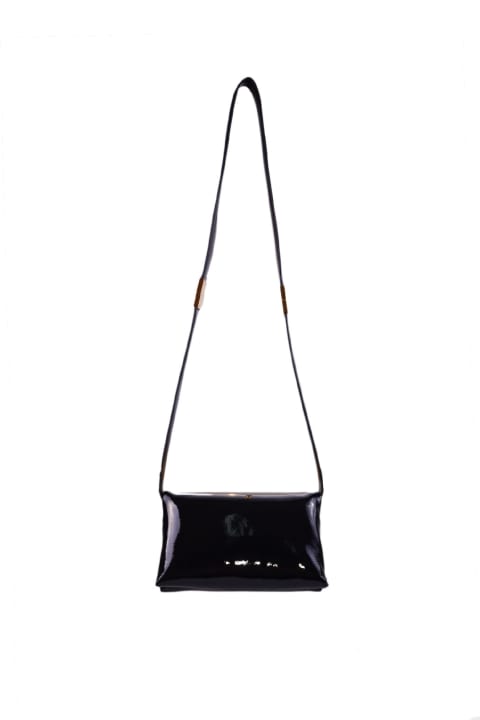 Marni Shoulder Bags for Women Marni 'prisma Small' Patent Shoulder Bag