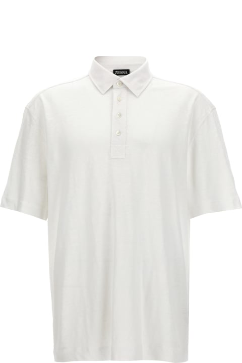 Zegna Topwear for Men Zegna Linen Polo Shirt
