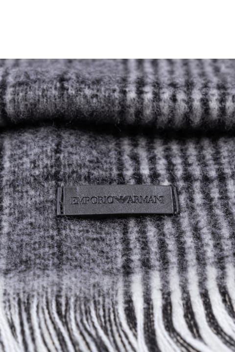 Emporio Armani Scarves for Men Emporio Armani Emporio Armani Scarfs Grey