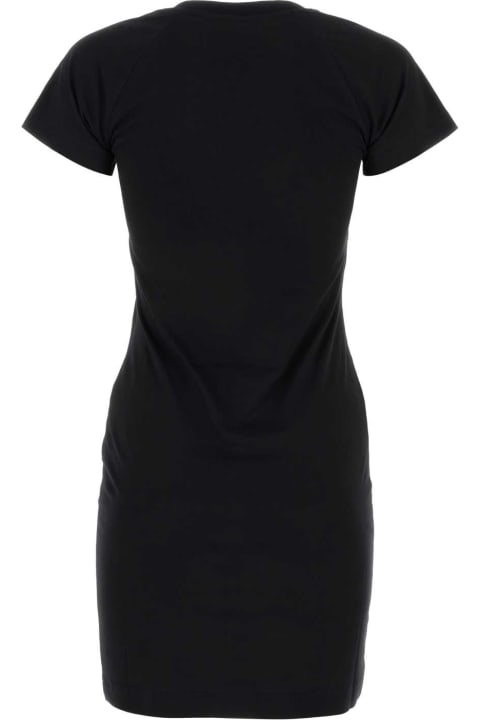 ウィメンズ Moschinoのワンピース＆ドレス Moschino Black Cotton T-shirt Dress