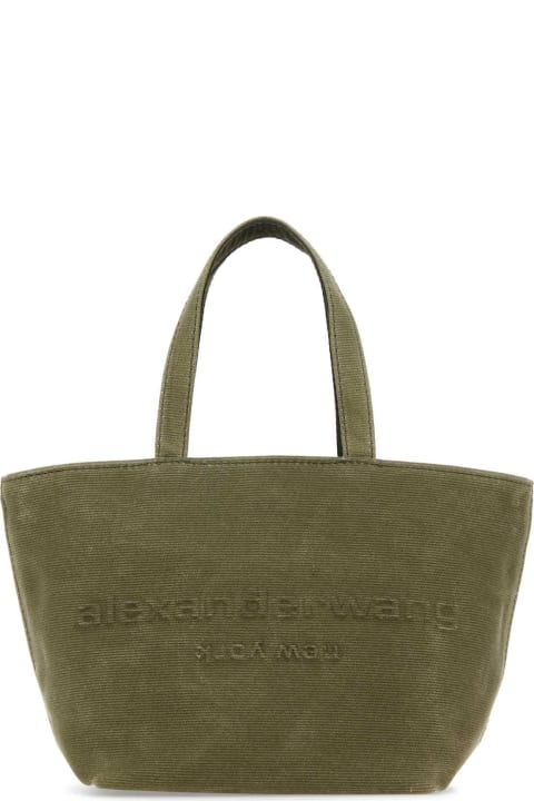 Homeware Alexander Wang Khaki Canvas Small Punch Shopping Bag