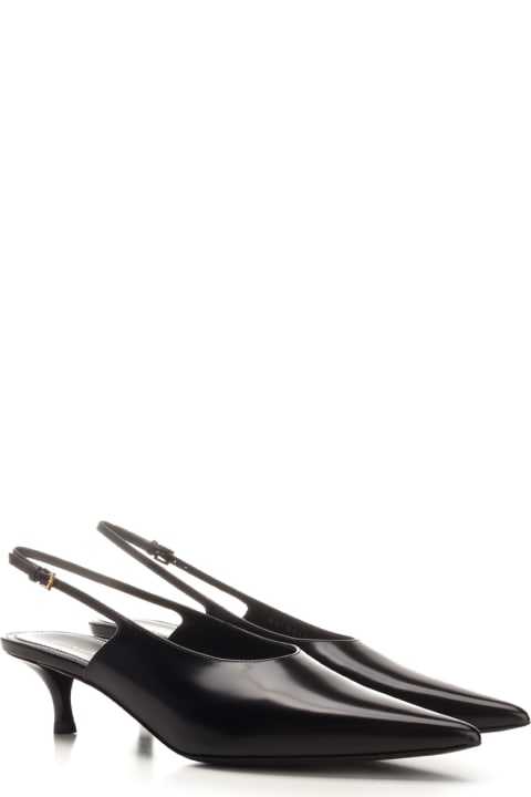 Givenchy for Women Givenchy Black Leather Slingbacks