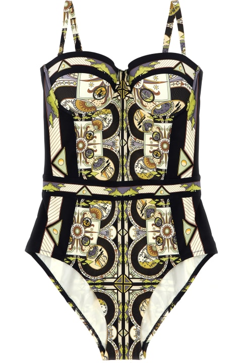 Tory Burch Swimwear for Women Tory Burch One-piece Swimsuit With All-over Print