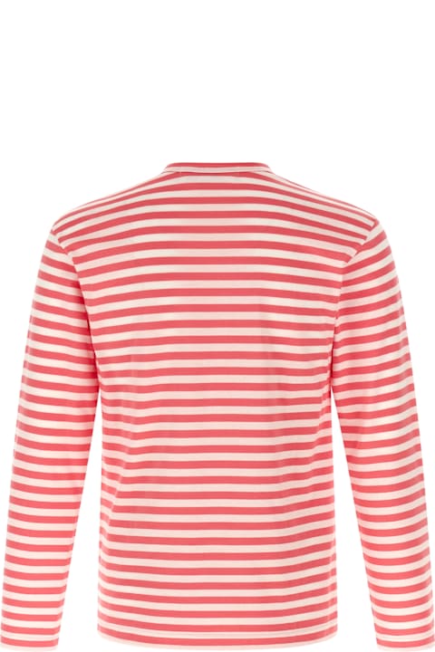Comme des Garçons Play for Men Comme des Garçons Play Logo Patch Stripes T-shirt