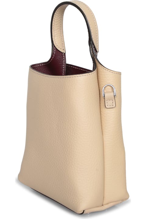 Tod's Bags for Women Tod's Timeless Natural And Bordeaux Micro Bag
