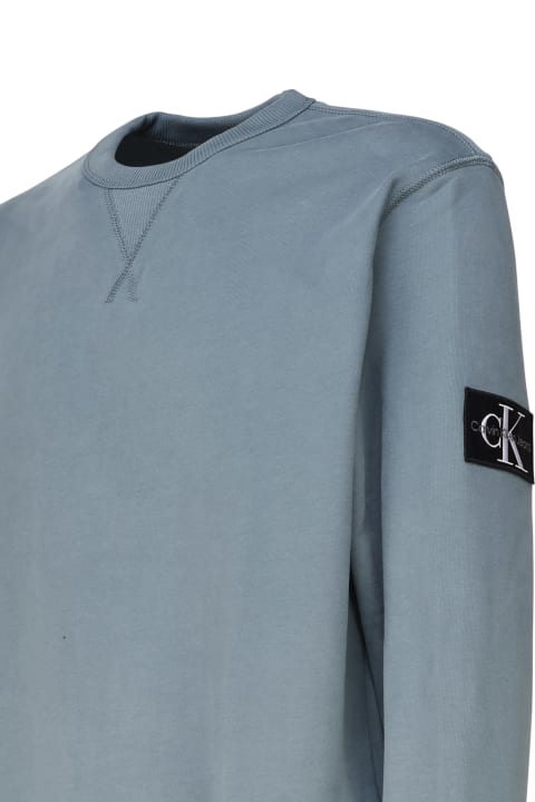 Calvin Klein Fleeces & Tracksuits for Men Calvin Klein Sweatshirt With Monogram Terry Badge
