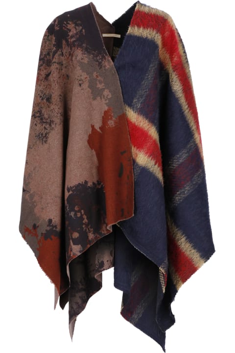 Virgin Wool And Cashmere Cape