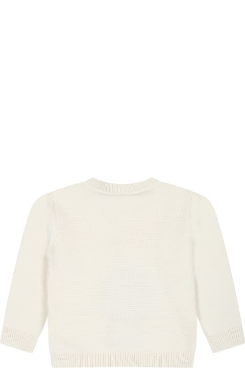 Stella McCartney Kids Stella McCartney Kids Ivory Sweater For Babies With Ladybug