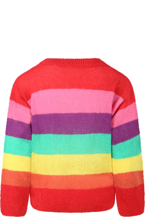 Multicolor Sweater For Kids With Logo