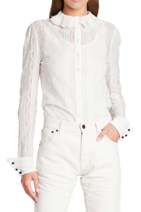Topwear for Women Saint Laurent Embroidered Blouse