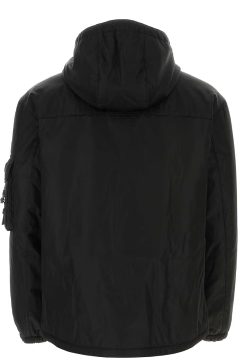 メンズ Pradaのウェア Prada Black Nylon Padded Jacket