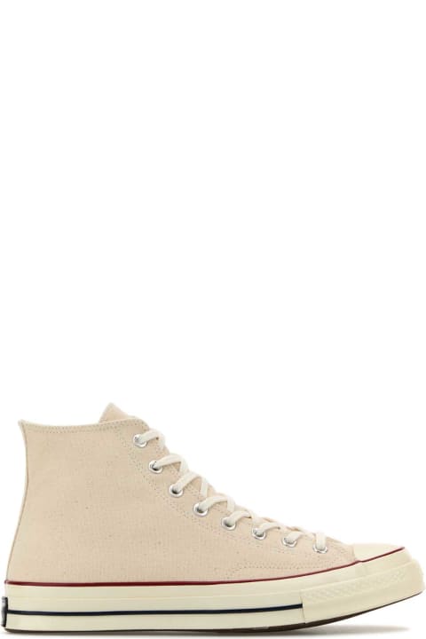 Converse أحذية سنيكرز لـ القسم الرجالي Converse Sand Canvas Chuck Taylor Hi Sneakers