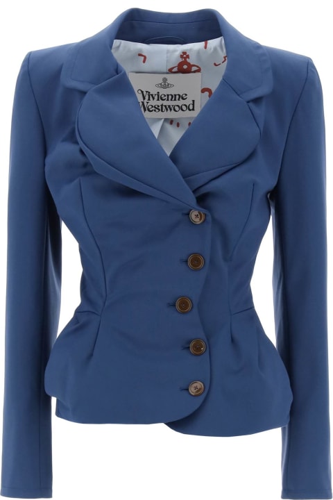 ウィメンズ Vivienne Westwoodのコート＆ジャケット Vivienne Westwood Drunken Tailored Draped Jacket