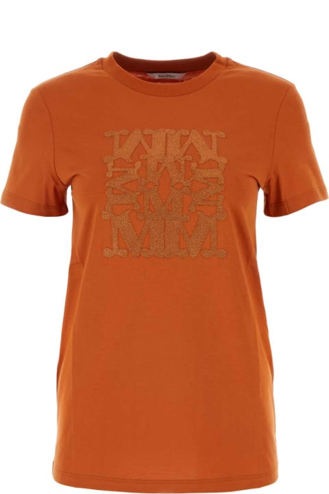 ウィメンズ Max Maraのトップス Max Mara Dark Orange Cotton Taverna T-shirt