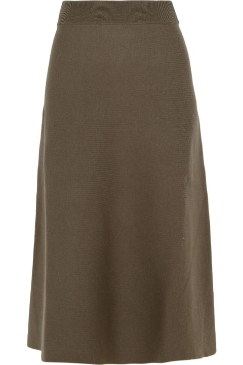 Lanvin for Women Lanvin Beige Wool Blend Skirt