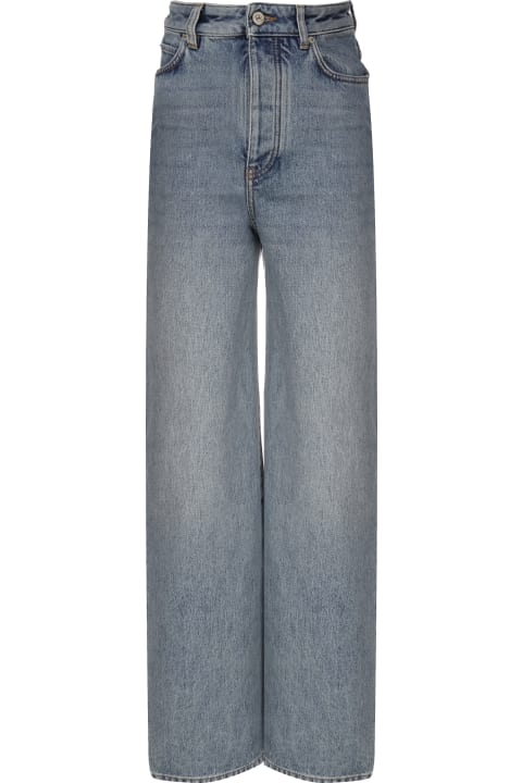 Loewe Jeans for Women Loewe Jeans Crafted In Medium-weight Washed Cotton Denim