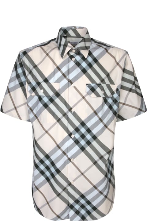 Shirts for Men Burberry Burberry Camicia Mc Pocket Chk Bia Shirt