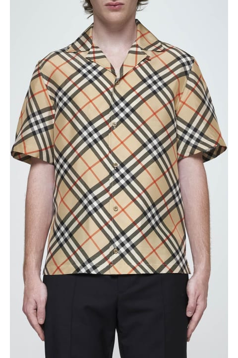Homeware Burberry Check Silk Shirt