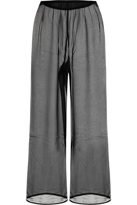 Homeware Bode Black Silk Wide-leg Pant