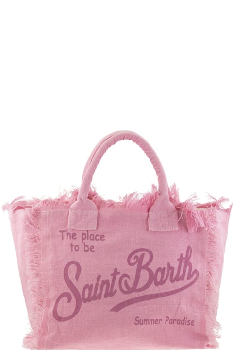 MC2 Saint Barth Bags for Women MC2 Saint Barth Vanity - Linen Tote Bag With Embroidery