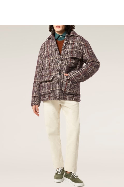 Fashion for Men doppiaa Aaderbale Wool Checked Jacket