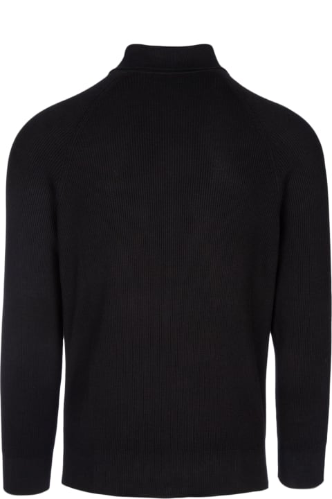 Brunello Cucinelli Clothing for Men Brunello Cucinelli Ribbed Cotton Polo Sweater