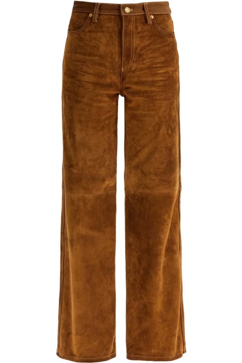 Golden Goose Pants & Shorts for Women Golden Goose Brown Cowhide Trousers