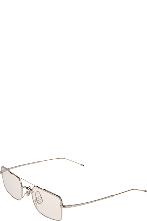 ウィメンズ Thom Browneのアイウェア Thom Browne Top Bar Detail Square Glasses