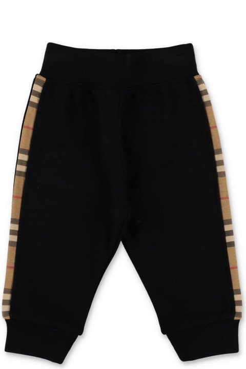 Check-panel Tapered Track Pants