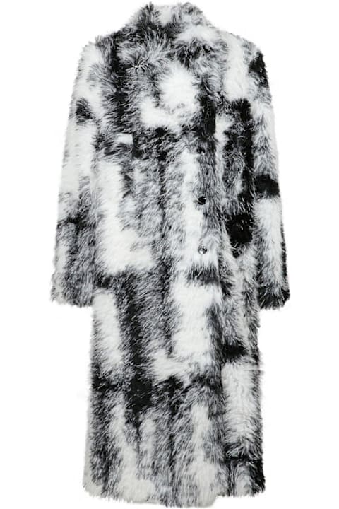 آخر صيحات الموضة من السيدات Ganni Faux Fur Coat