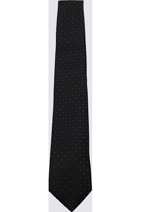 Canali for Men Canali Black Silk Tie