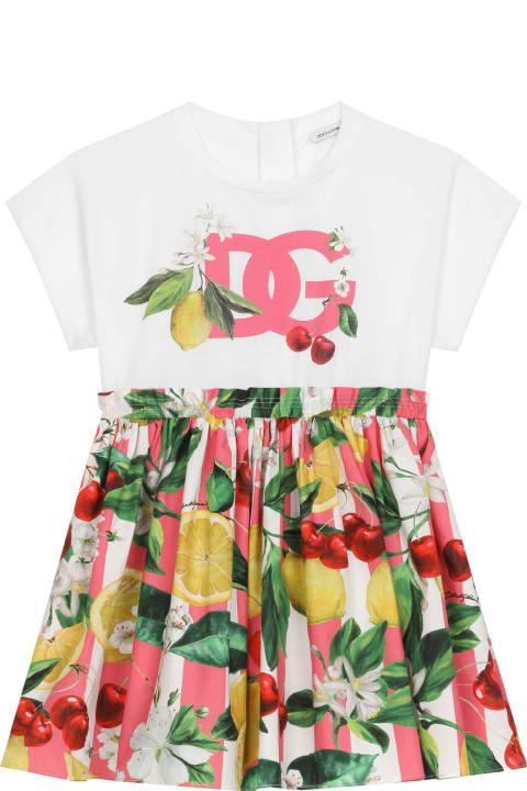 Dolce & Gabbana for Girls Dolce & Gabbana Dress With Lemon And Cherry Print