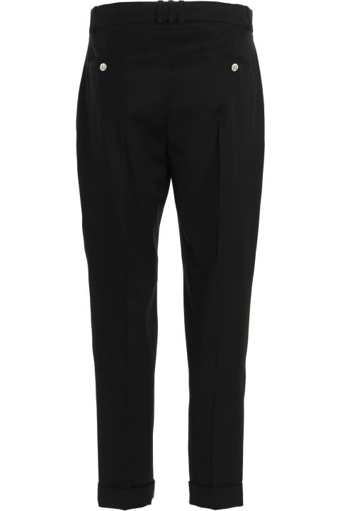 Balmain Clothing for Men Balmain Pants In Black Wool