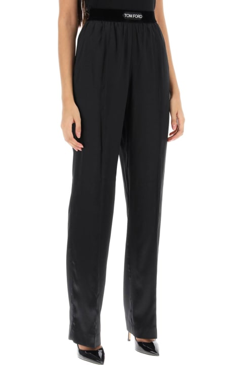 Tom Ford Pants & Shorts for Women Tom Ford Palazzo Pants In Silk Satin