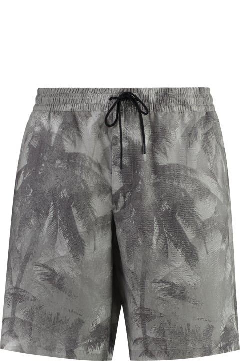 Emporio Armani Pants for Men Emporio Armani Printed Cotton Bermuda Shorts
