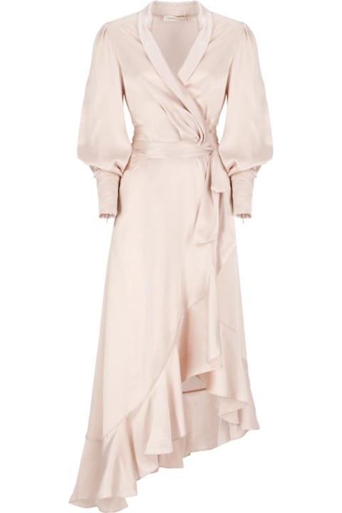 Homeware Zimmermann Asymmetric Wrap Midi Dress