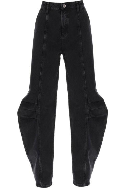Rotate by Birger Christensen for Women Rotate by Birger Christensen Baggy Jeans With Curved Leg