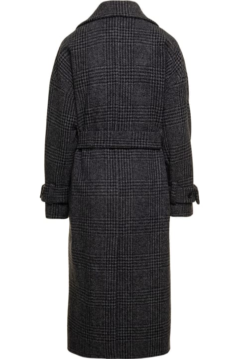 Parosh Coats & Jackets for Women Parosh Tie-waist Check Cardi-coat