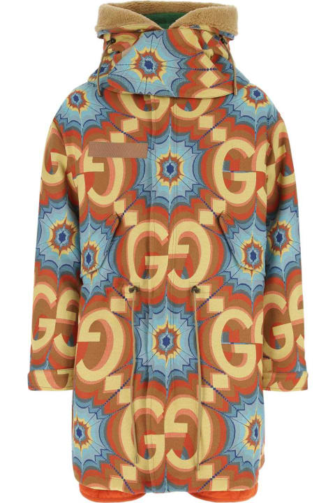 Gucci Sale for Men Gucci Embroidered Polyester Blend Parka
