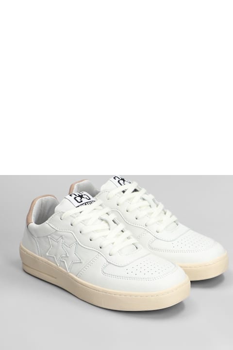 2Star Sneakers for Women 2Star Sneakers In White Suede And Leather