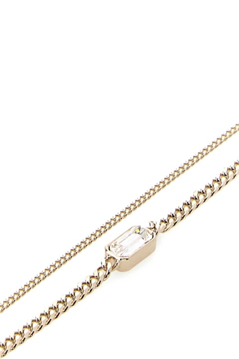 أدوات منزلية Alexander McQueen Platinum Metal Skull Bracelet