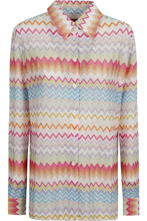 Clothing for Women Missoni Zigzag-knit Button-up Shirt