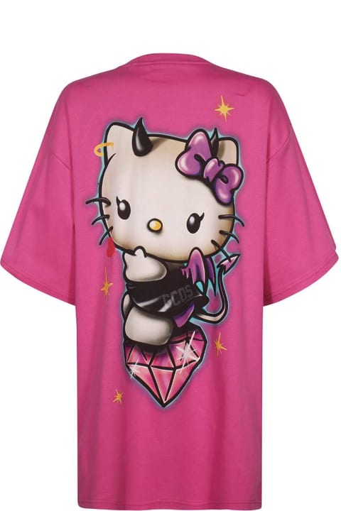ウィメンズ GCDSのトップス GCDS Gcds X Hello Kitty - Cotton T-shirt Dress