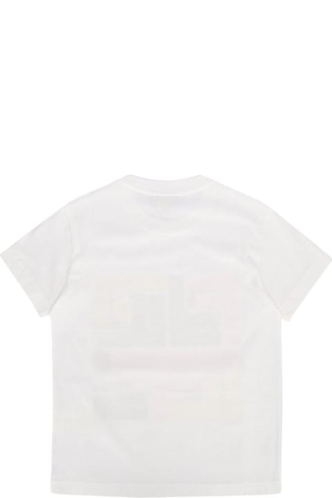 Fendi for Boys Fendi Logo Printed Crewneck T-shirt