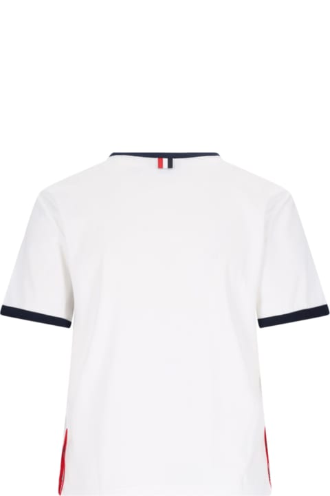 Fashion for Women Thom Browne Thom Browne - Contrasting Edges T-shirt