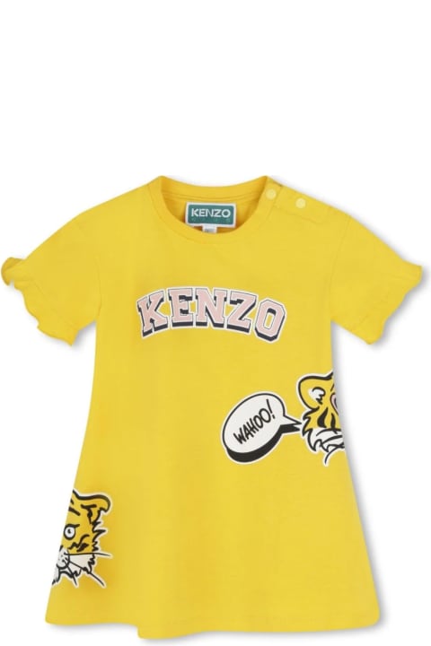 Kenzo Kids Dresses for Baby Girls Kenzo Kids Abito Con Logo