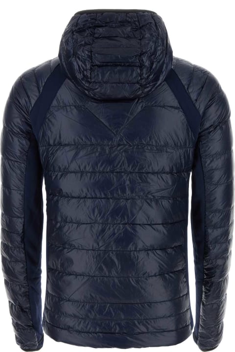 Canada Goose for Men Canada Goose Midnight Blue Wool And Nylon Hybridge Down Jacket