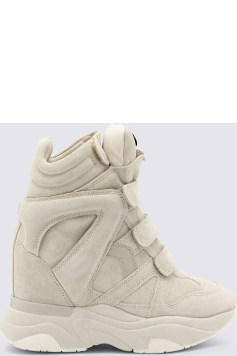 Isabel Marant Beige Leather Sneakers