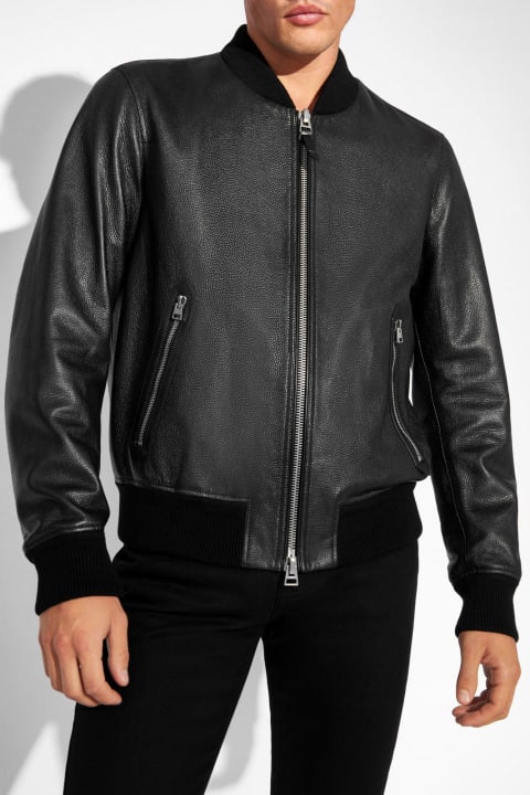Tom Ford for Men Tom Ford Leather Bomber Jacket
