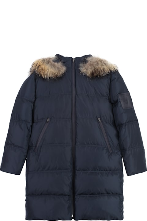 Homeware Young Versace Long Hooded Down Jacket